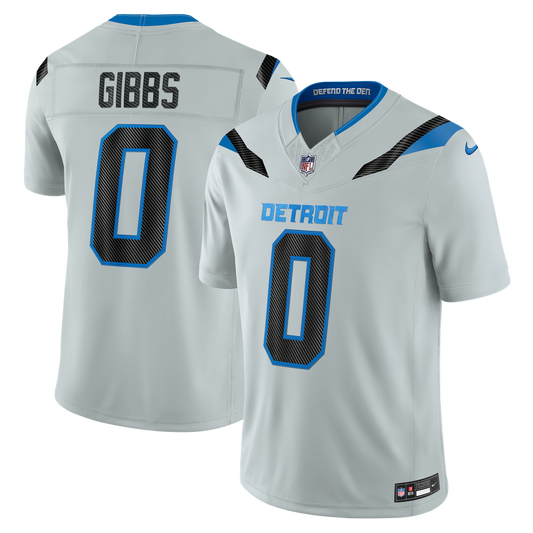 Jahmyr Gibbs Detroit Lions 2026 Rivalries Collection Stitched Limited Jersey - Silver