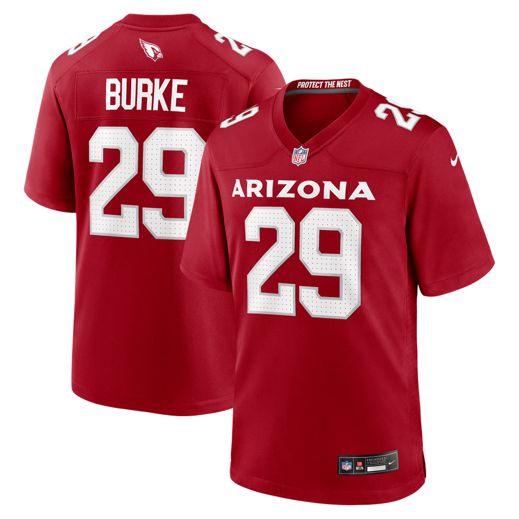 Denzel Burke Arizona Cardinals Team Game Jersey - Cardinal
