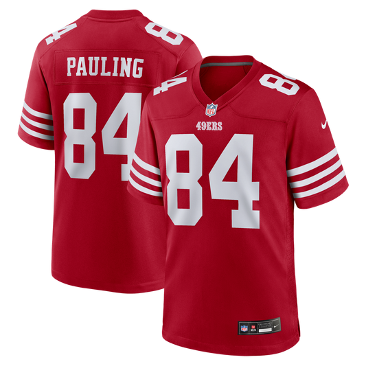 Will Pauling San Francisco 49ers Team Game Jersey - Scarlet