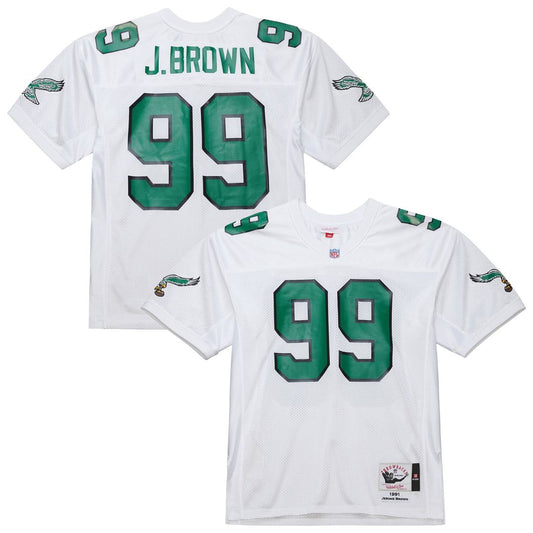 Jerome Brown Philadelphia Eagles 1991 Authentic Throwback Retired Player Jersey - White