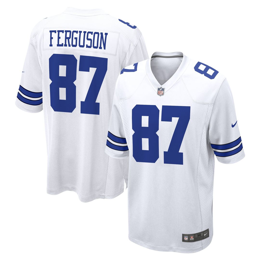 Jake Ferguson Dallas Cowboys Game Jersey - White