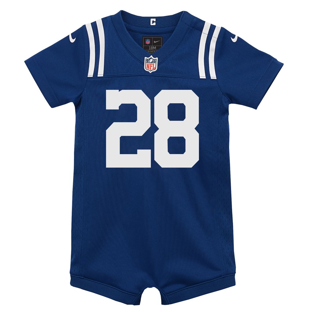 Jonathan Taylor Indianapolis Colts Newborn Romper Game Jersey - Royal
