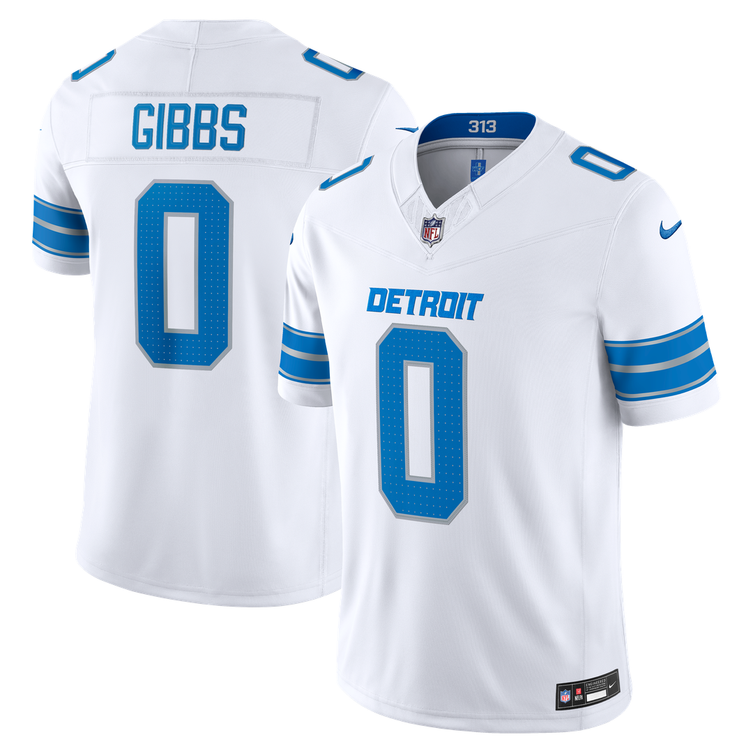 Jahmyr Gibbs Detroit Lions Team Vapor F.U.S.E. Stitched Limited Jersey - Blue