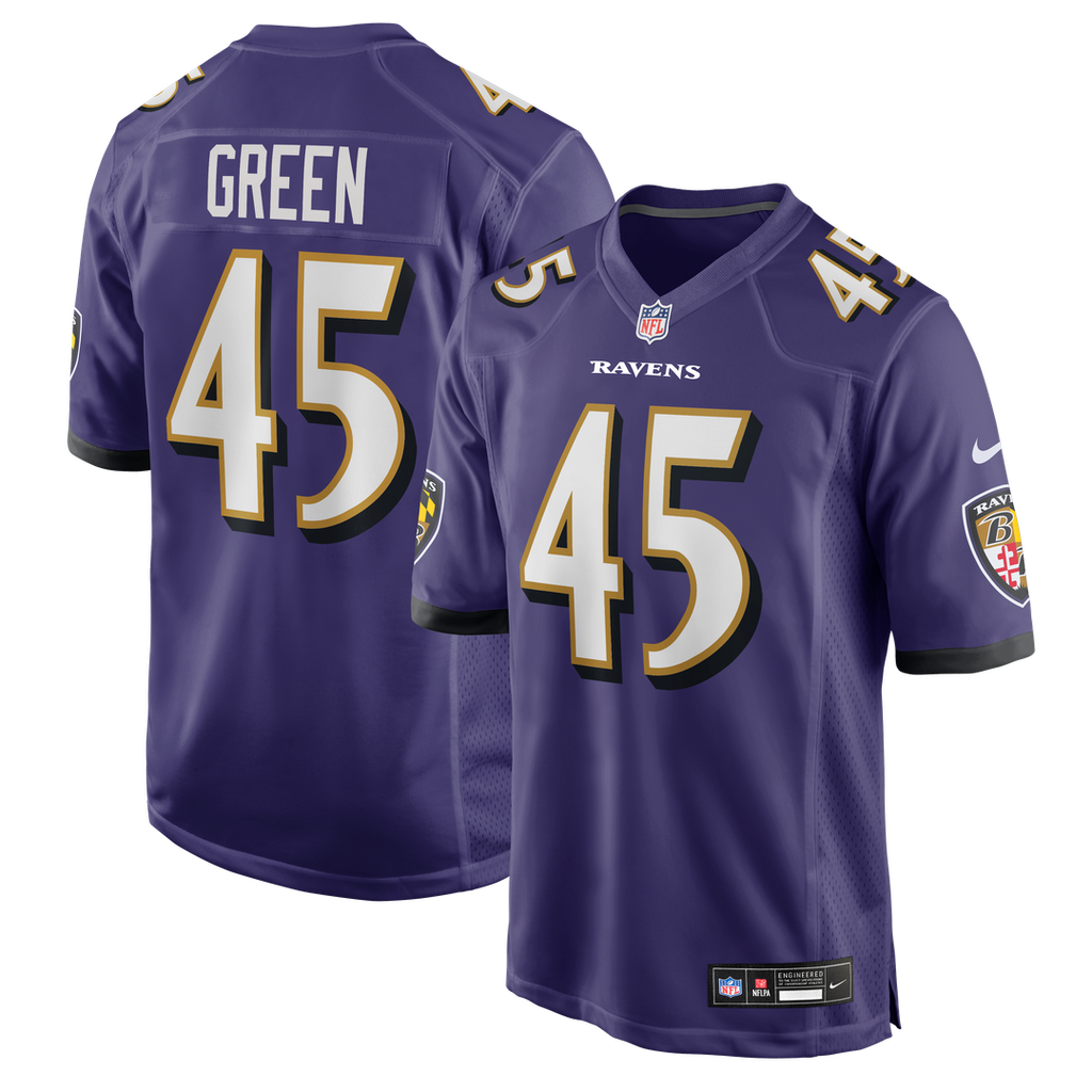 Mike Green Baltimore Ravens Team Game Jersey - Purple