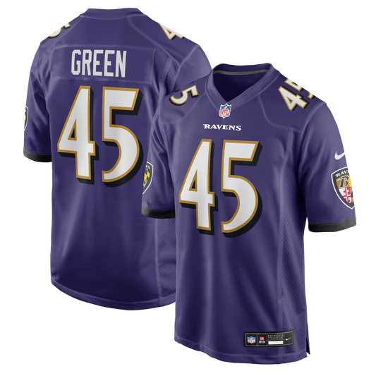 Mike Green Baltimore Ravens Team Game Jersey - Purple