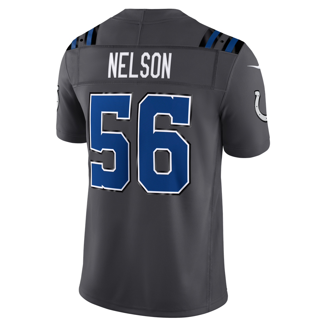 Quenton Nelson Indianapolis Colts 2026 Rivalries Collection Stitched Limited Jersey - Anthracite