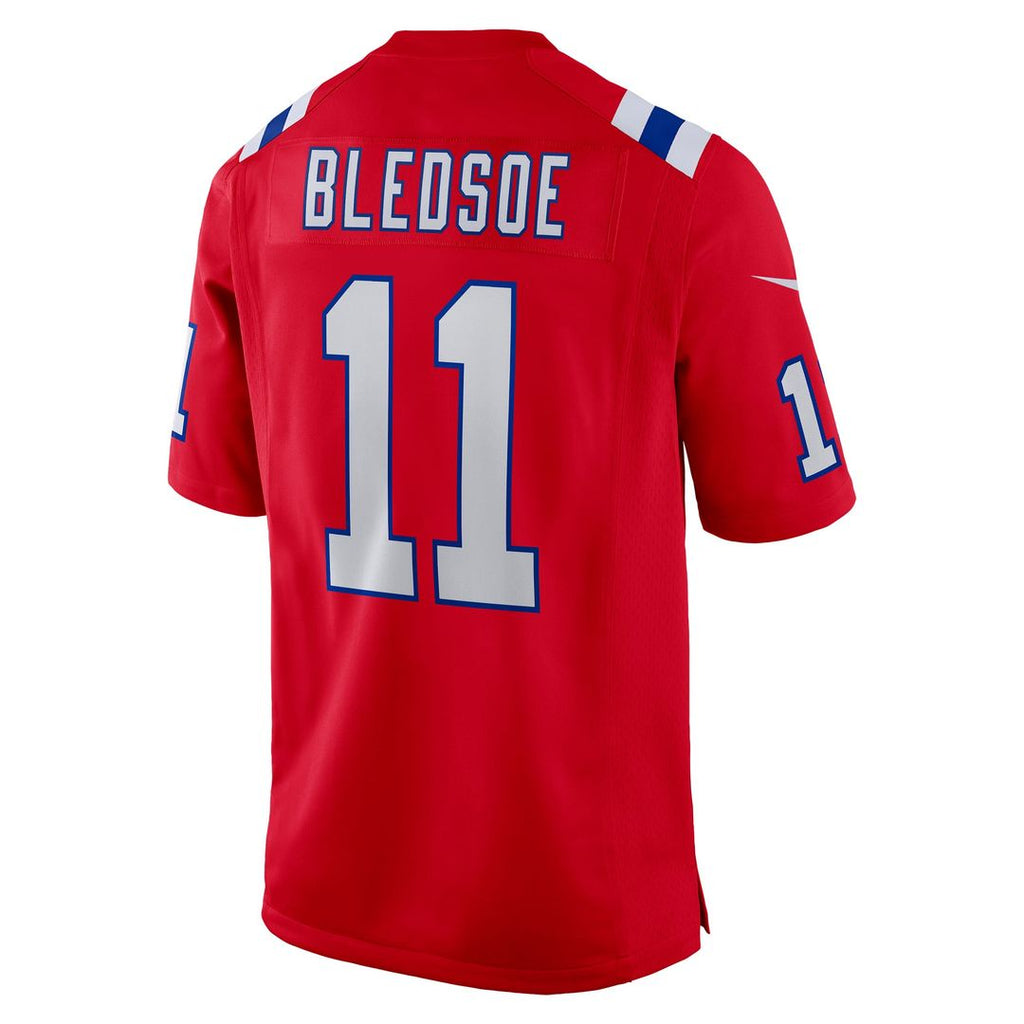 Drew Bledsoe New England Patriots Game Retired Player Jersey - Navy