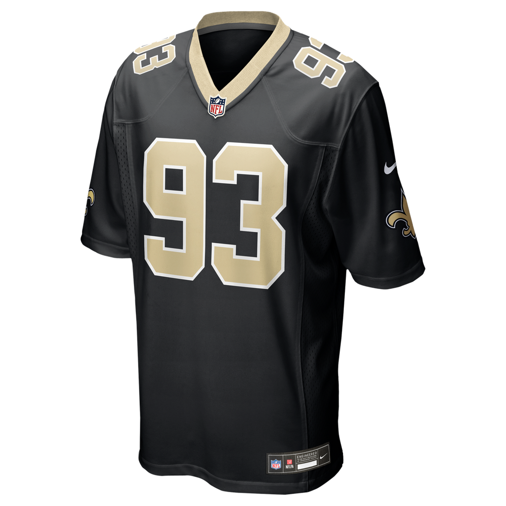 Nathan Shepherd New Orleans Saints Game Jersey - Black