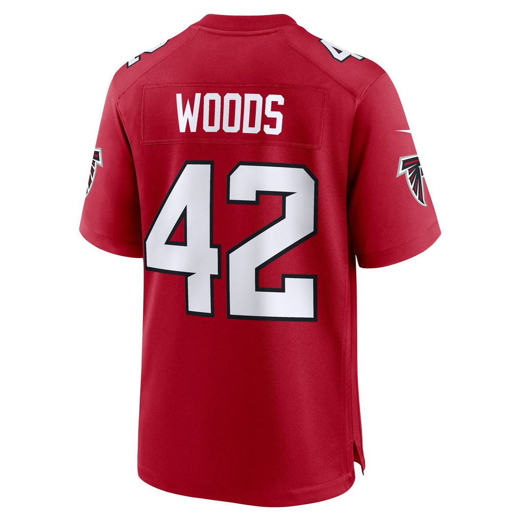 Josh Woods Atlanta Falcons Team Game Jersey - Red