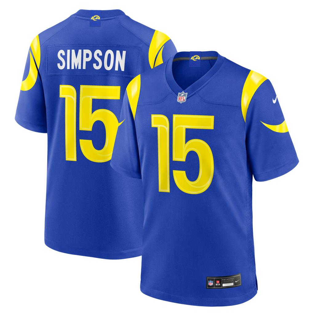 Ty Simpson Los Angeles Rams Team Game Jersey - Royal