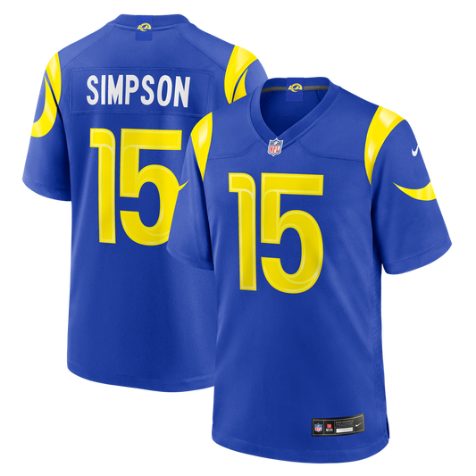 Ty Simpson Los Angeles Rams Team Game Jersey - Royal