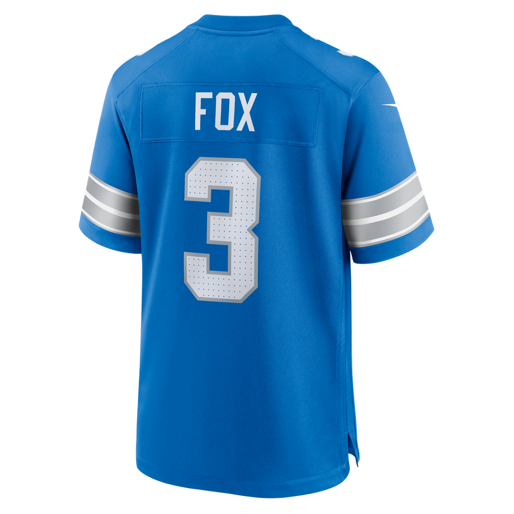 Jack Fox Detroit Lions Team Game Jersey - Blue