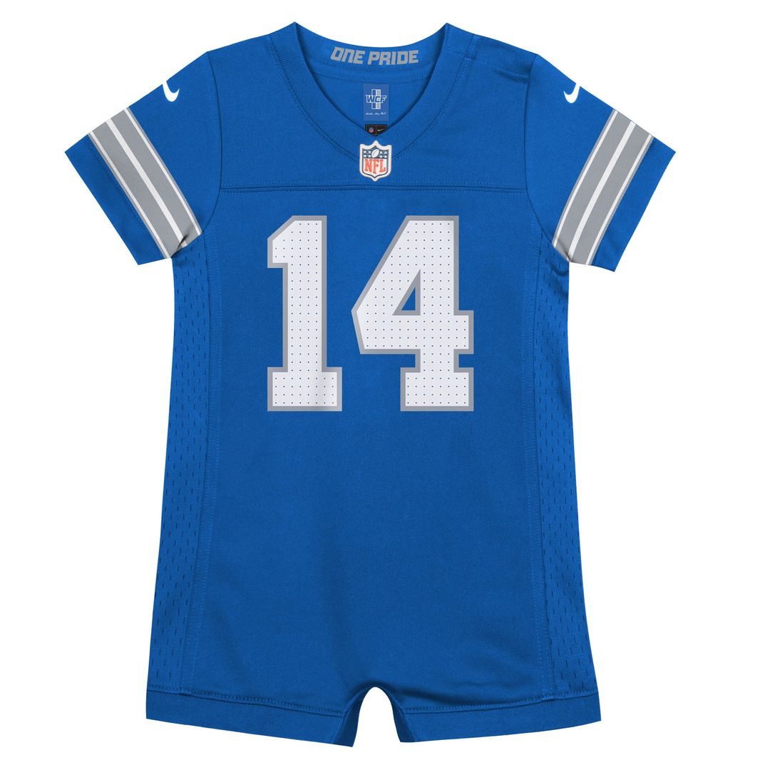 Amon - Ra St. Brown Detroit Lions Newborn Romper Game Jersey - Blue