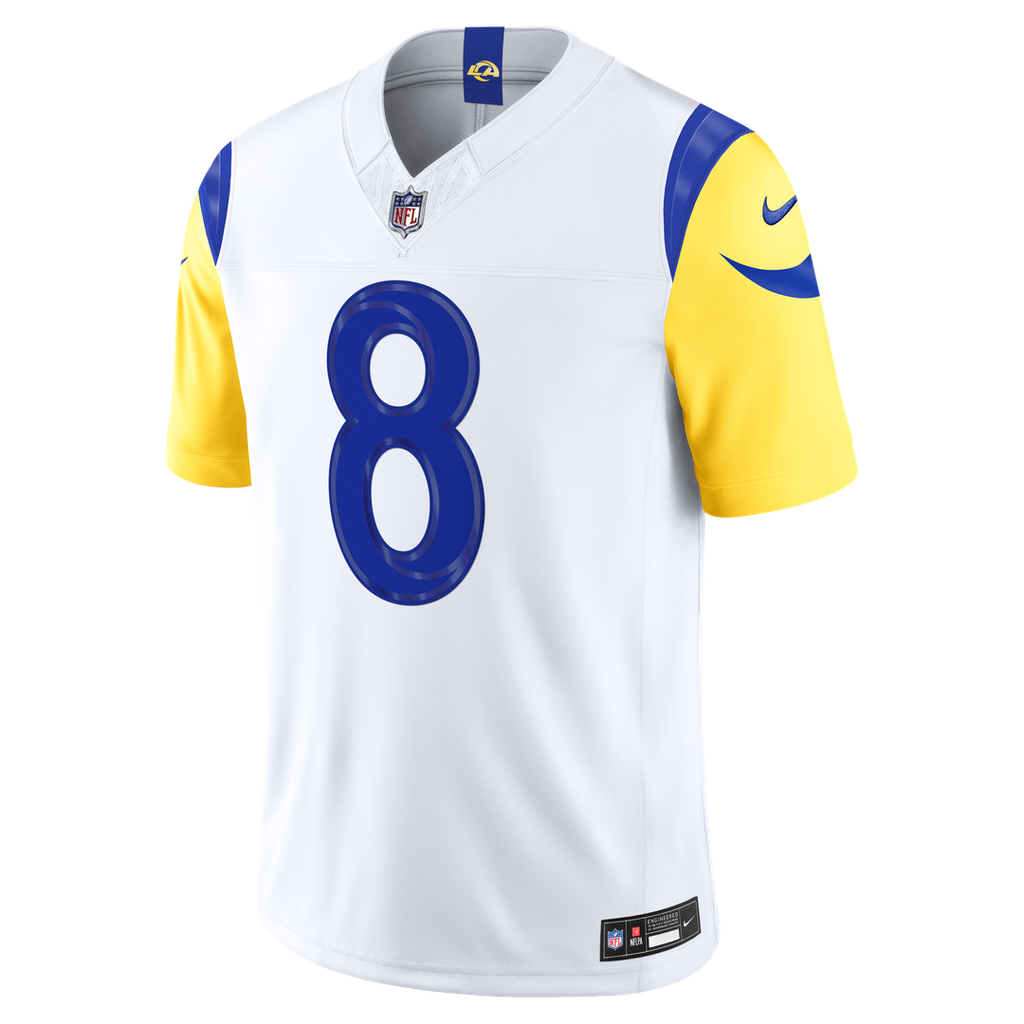 Jared Verse Los Angeles Rams Vapor F.U.S.E. Stitched Limited Jersey - White