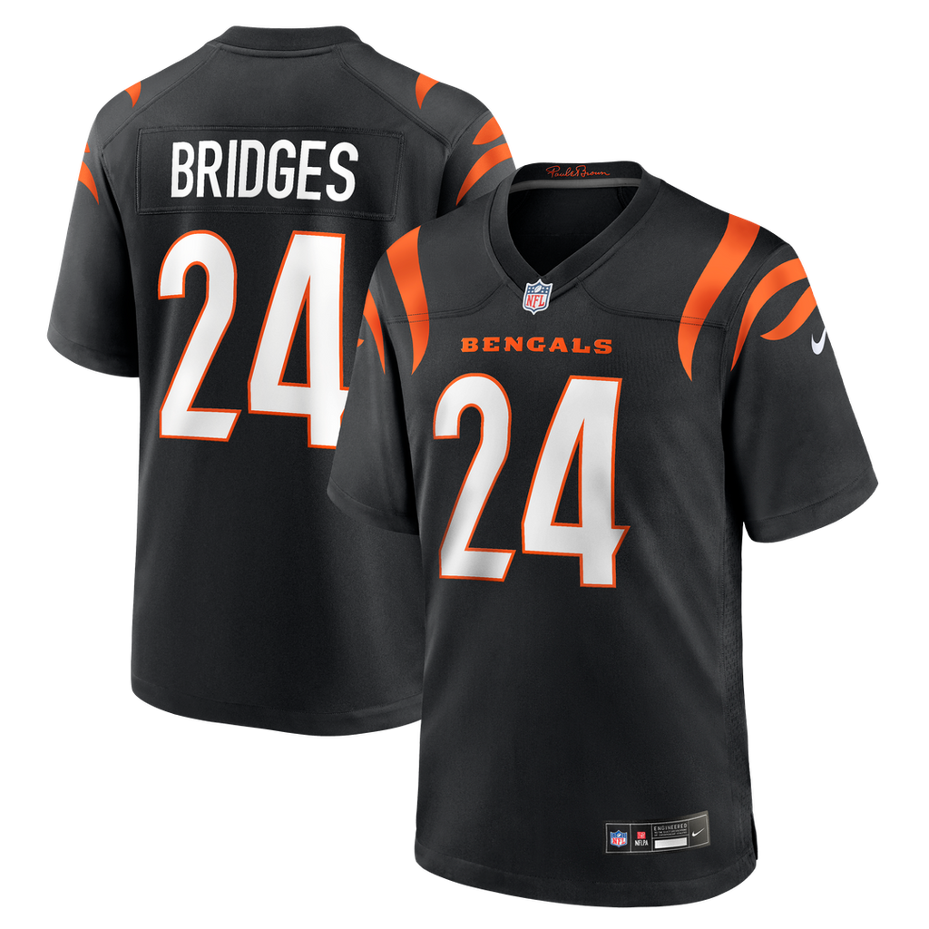 Trikweze Bridges Cincinnati Bengals Team Game Jersey - Black