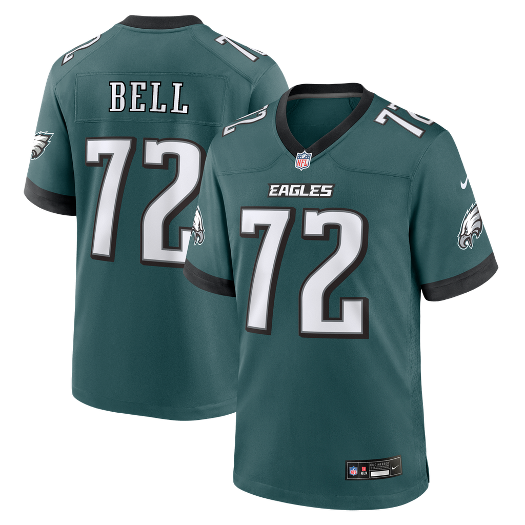 Markel Bell Philadelphia Eagles Team Game Jersey - Midnight Green
