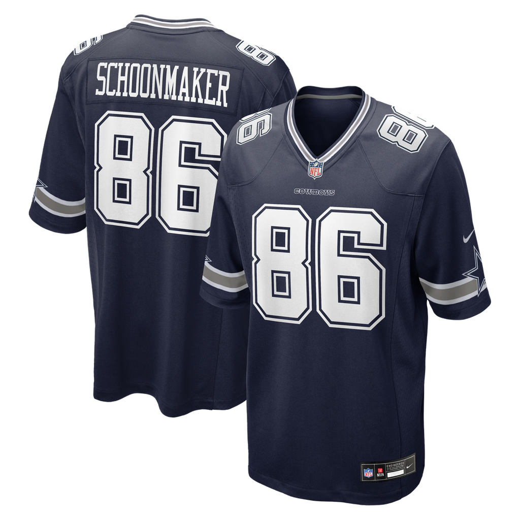 Luke Schoonmaker Dallas Cowboys Team Game Jersey - Navy