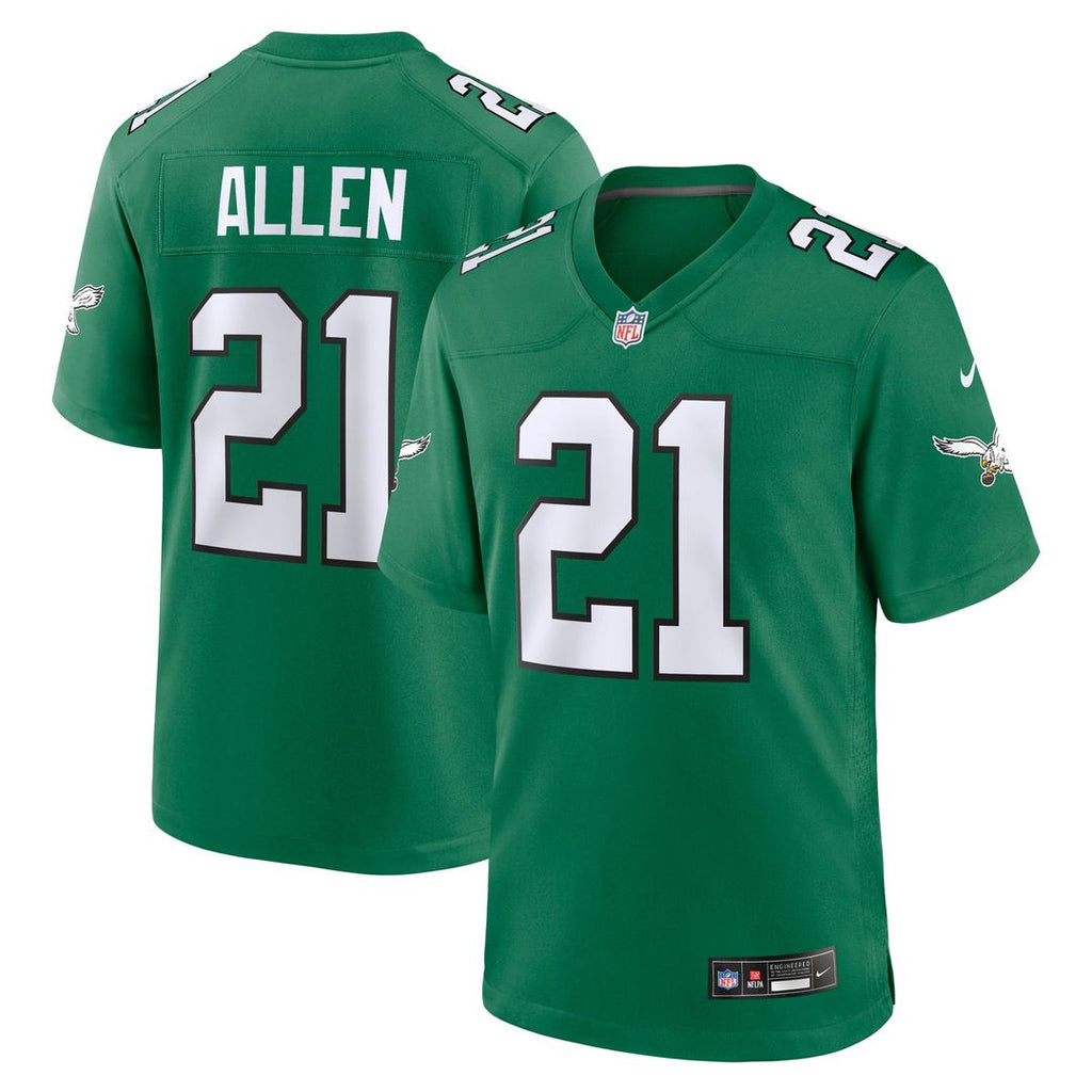 Eric Allen Philadelphia Eagles Retired Player Alternate Game Jersey - Kelly Green