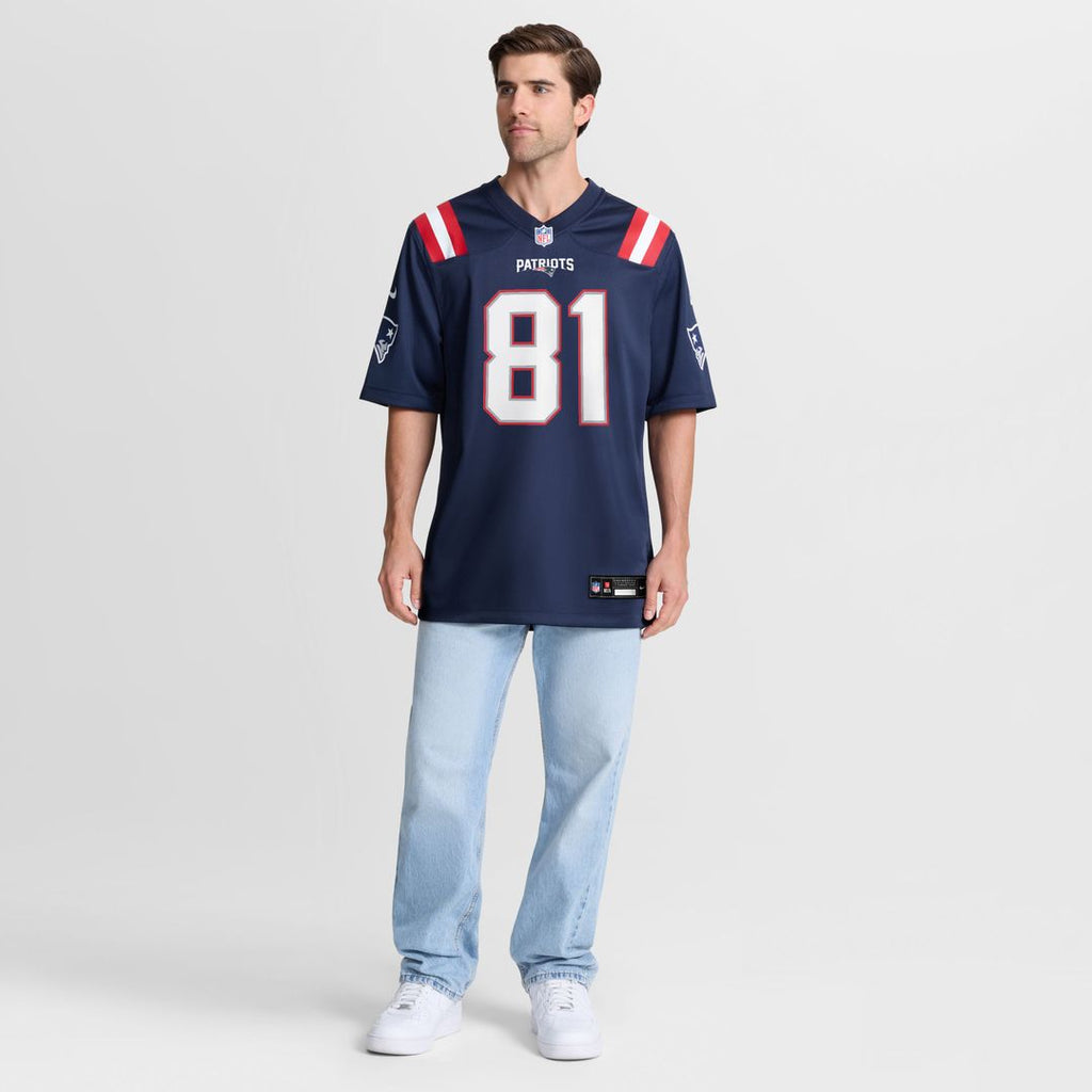CJ Dippre New England Patriots Team Game Jersey - Navy