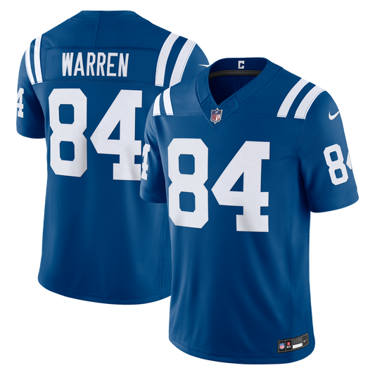 Tyler Warren Indianapolis Colts Team Vapor F.U.S.E. Stitched Limited Jersey - Royal