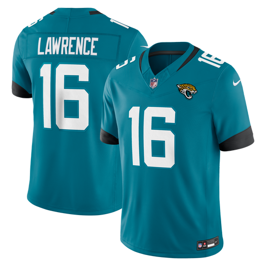 Trevor Lawrence Jacksonville Jaguars Team Vapor F.U.S.E. Stitched Limited Jersey - Teal