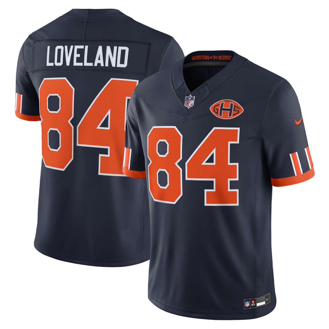 Colston Loveland Chicago Bears 2026 Rivalries Collection Stitched Limited Jersey - Navy