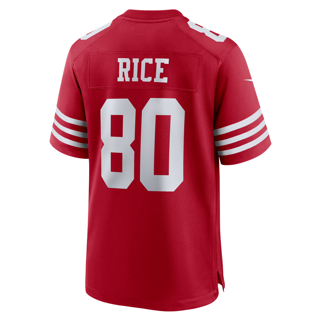 Jerry Rice San Francisco 49ers Retired Game Player Jersey - Scarlet