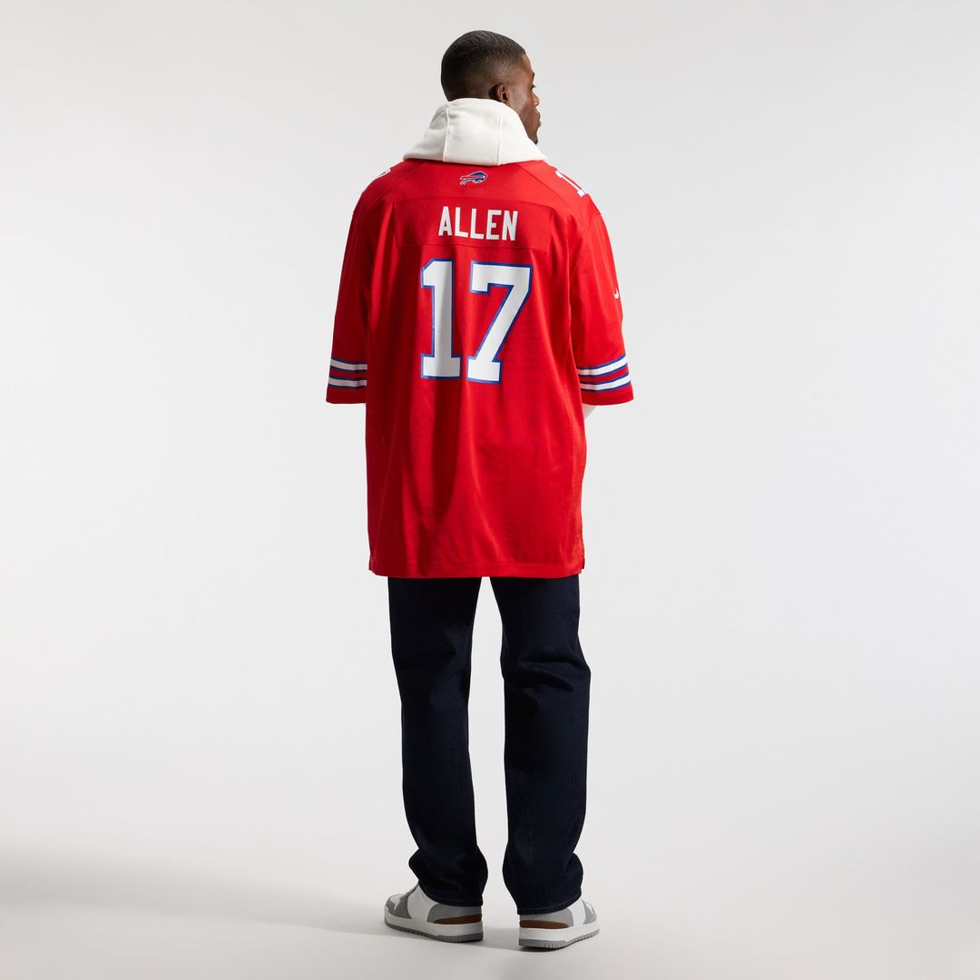 Josh Allen Buffalo Bills Alternate Game Player Jersey - Red