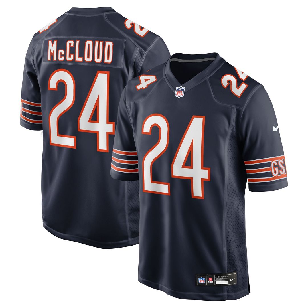 Nick McCloud Chicago Bears Team Game Jersey - Navy