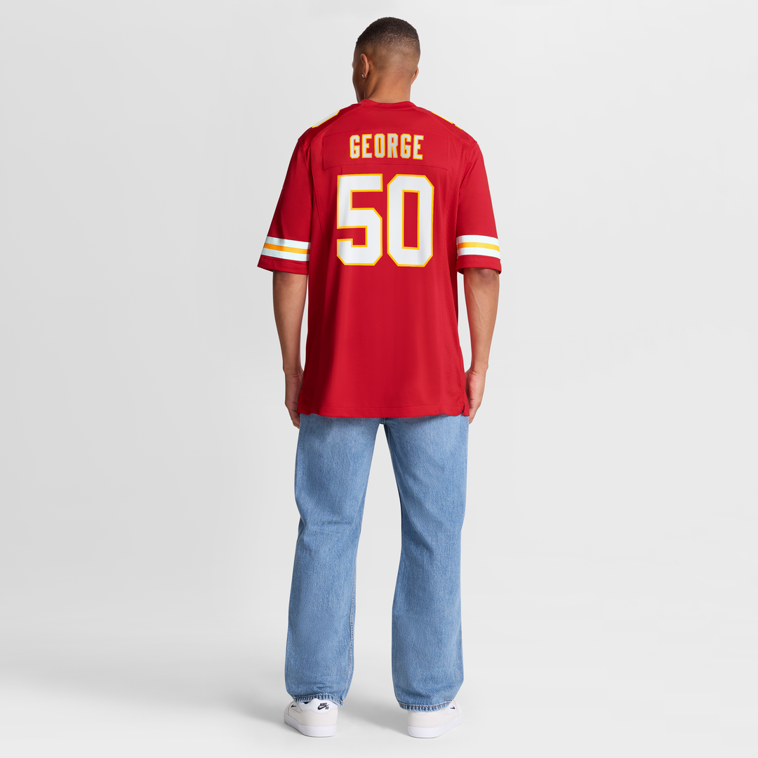 Brandon George Kansas City Chiefs Team Game Jersey - Red