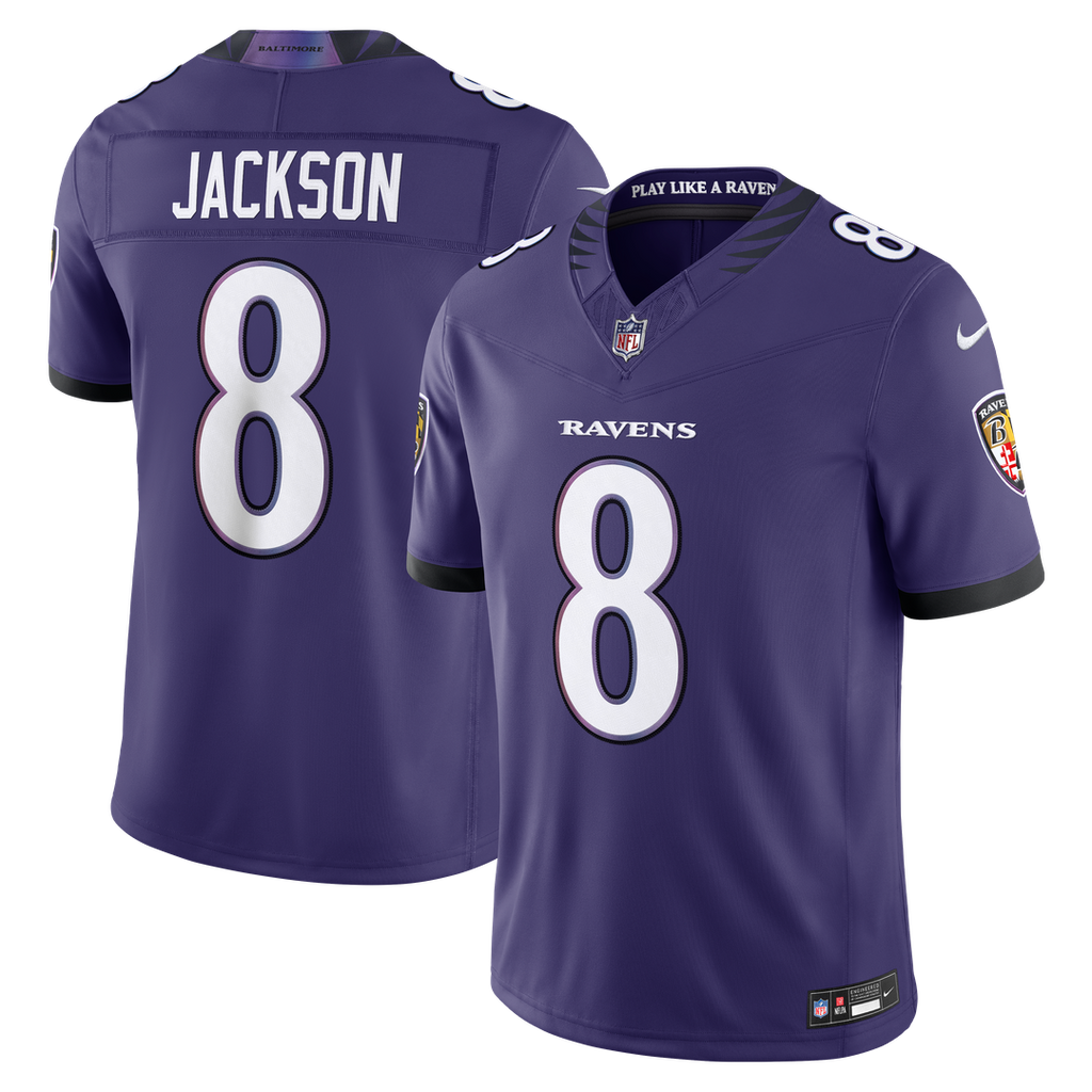 Lamar Jackson Baltimore Ravens Team Vapor F.U.S.E. Stitched Limited Jersey - Purple