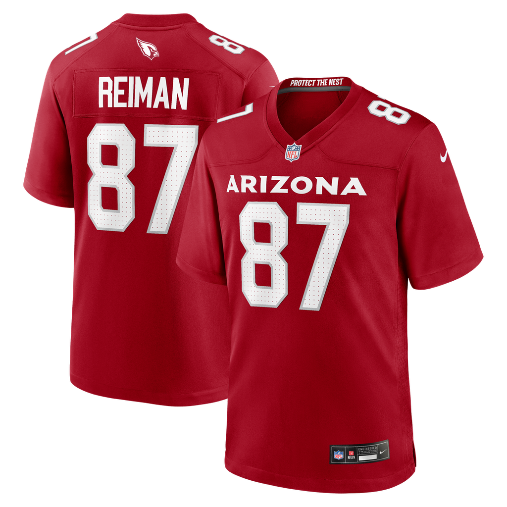 Tip Reiman Arizona Cardinals Team Game Jersey - Cardinal