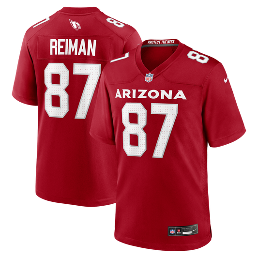 Tip Reiman Arizona Cardinals Team Game Jersey - Cardinal