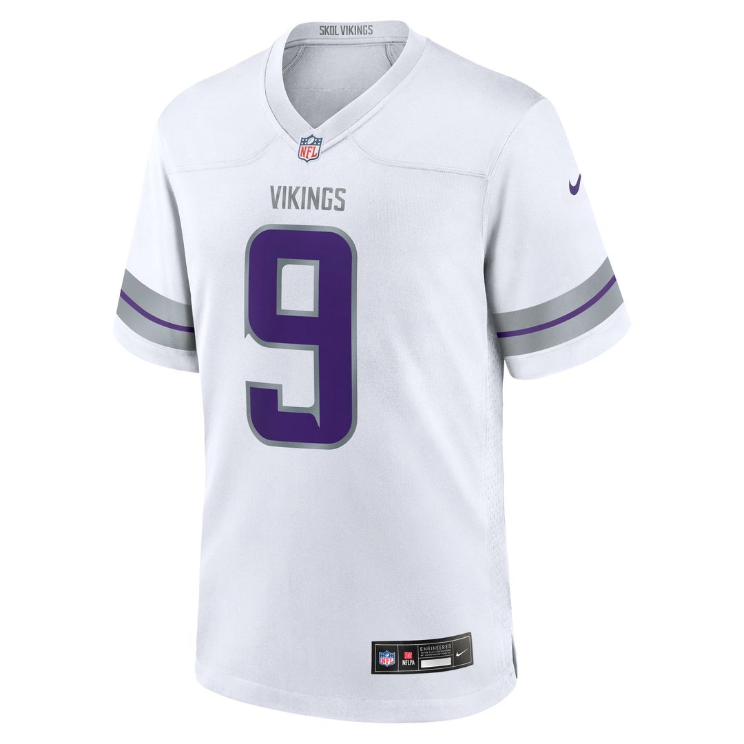 J.J. McCarthy Minnesota Vikings Alternate Game Player Jersey - White