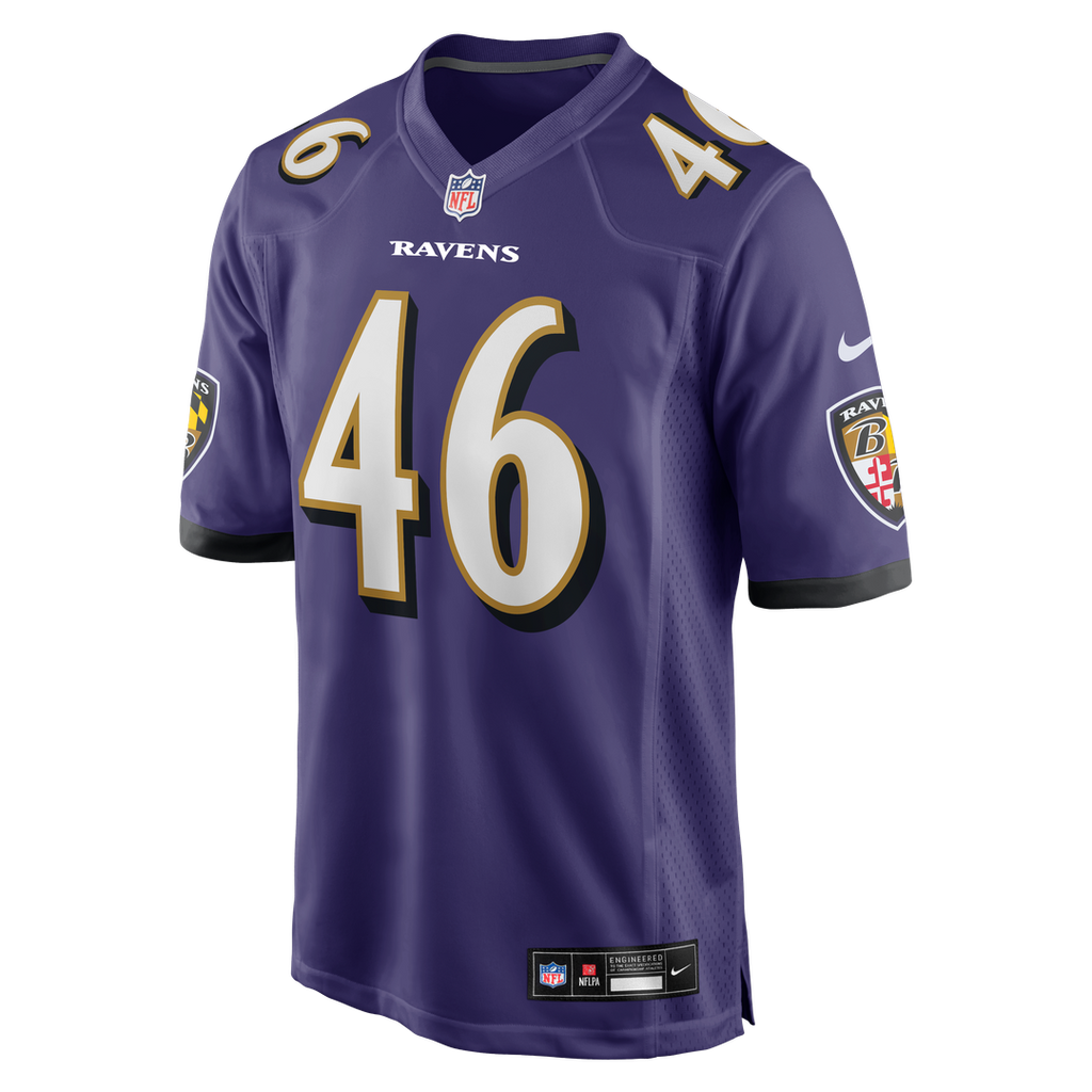 Nick Moore Baltimore Ravens Game Jersey - Purple