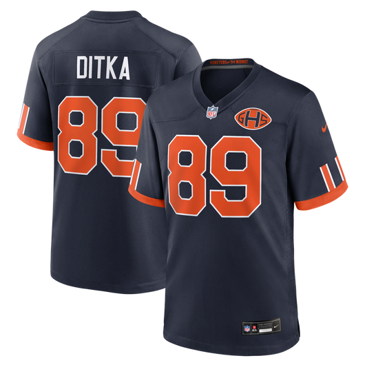 Mike Ditka Chicago Bears 2026 Rivalries Collection Game Jersey - Navy