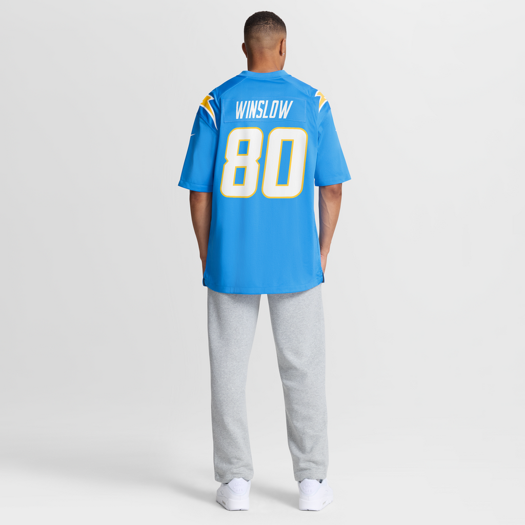 Kellen Winslow Los Angeles Chargers Game Retired Player Jersey - Powder Blue