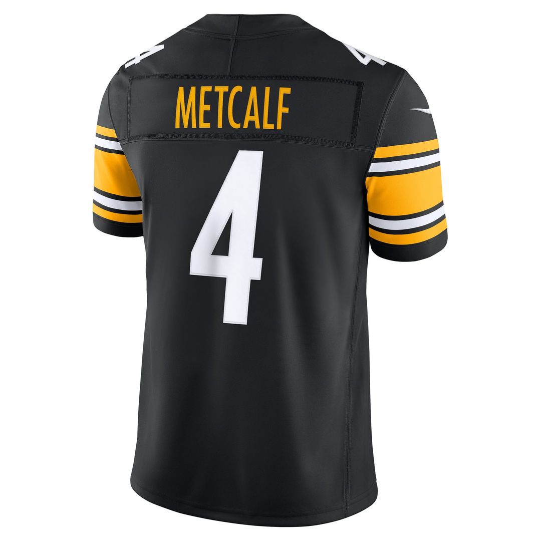 DK Metcalf Pittsburgh Steelers Team Vapor F.U.S.E. Stitched Limited Jersey - Black