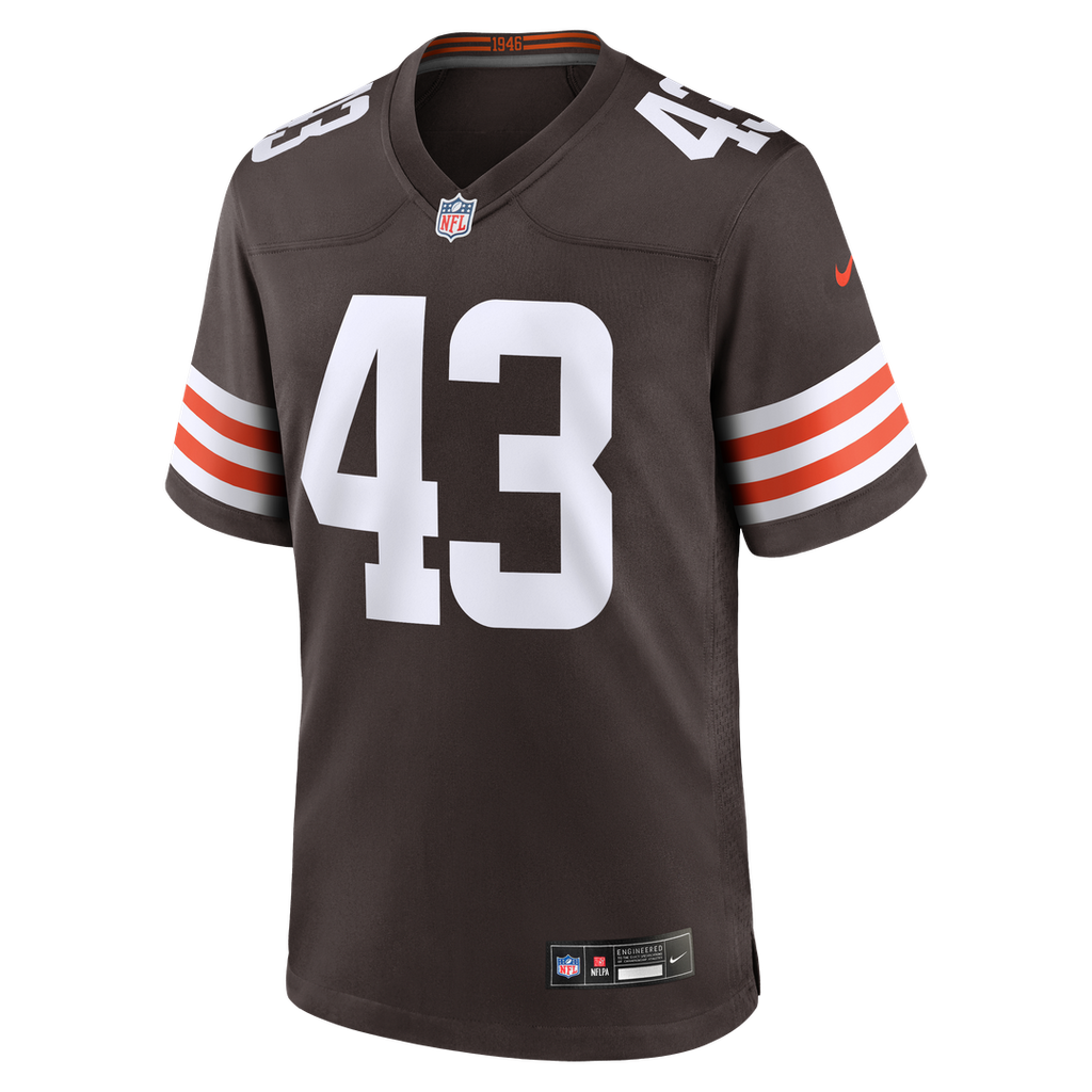 Mohamoud Diabate Cleveland Browns Team Game Jersey - Brown