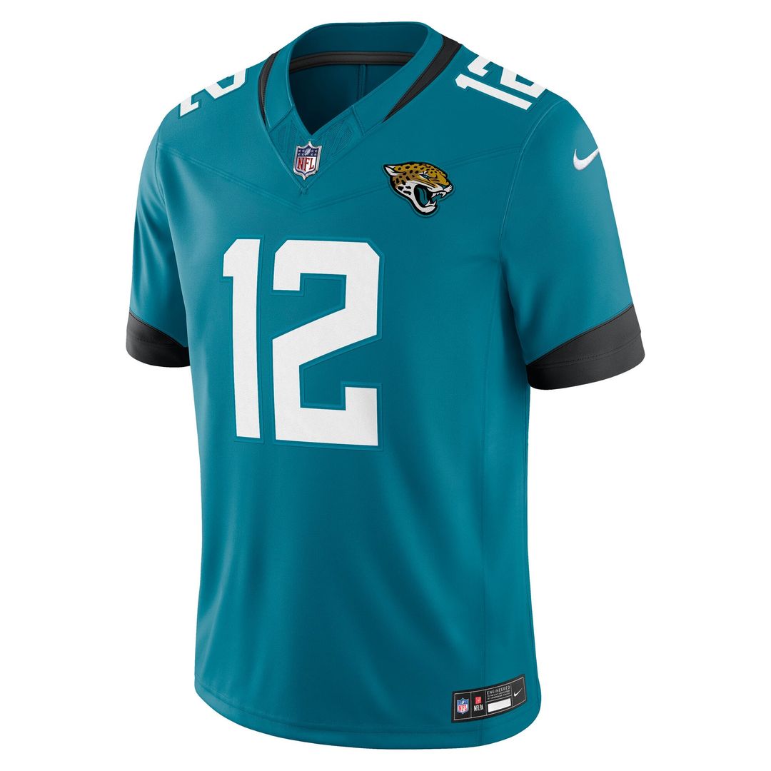 Travis Hunter Jacksonville Jaguars Team Vapor F.U.S.E. Stitched Limited Jersey - Teal