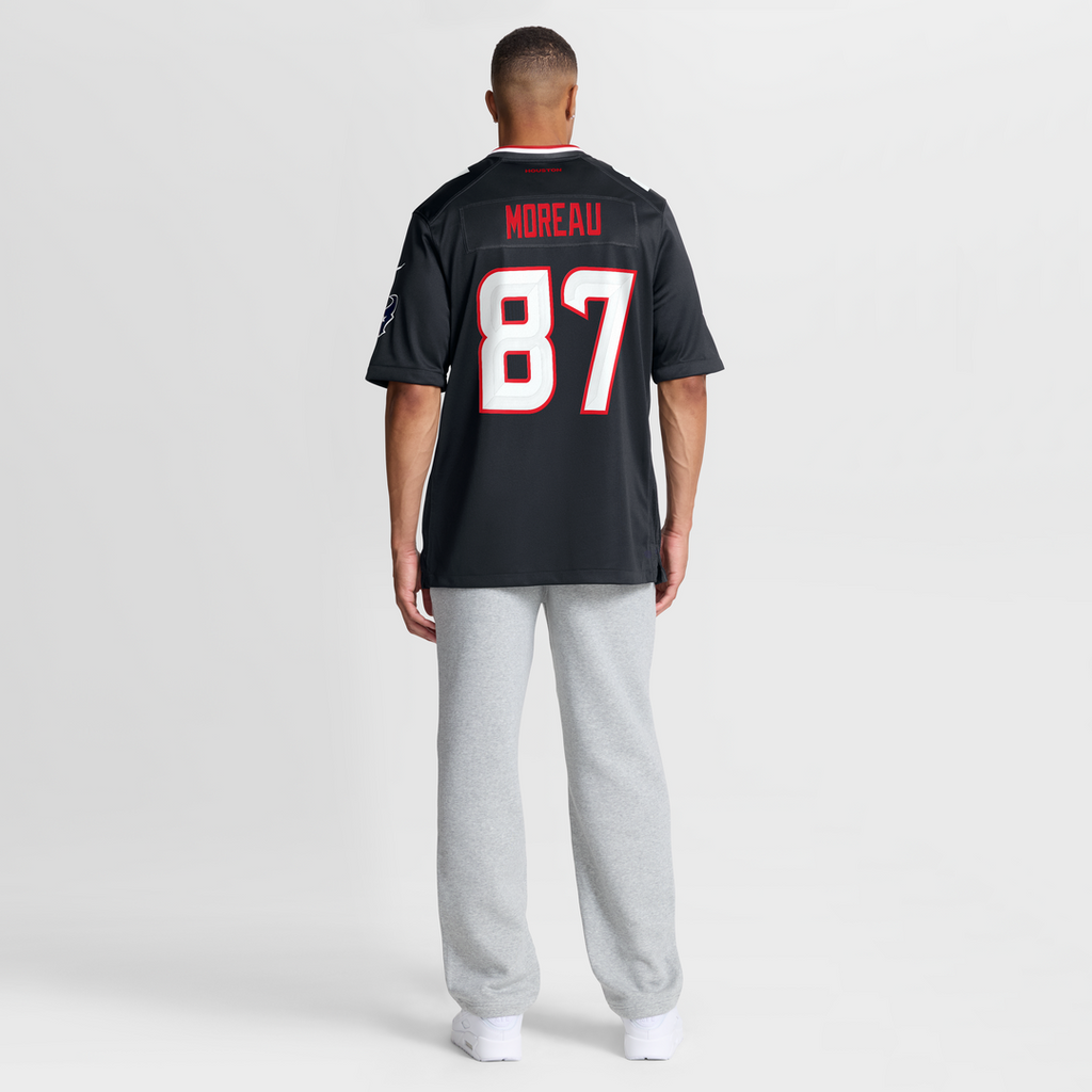 Foster Moreau Houston Texans Team Game Jersey - Navy