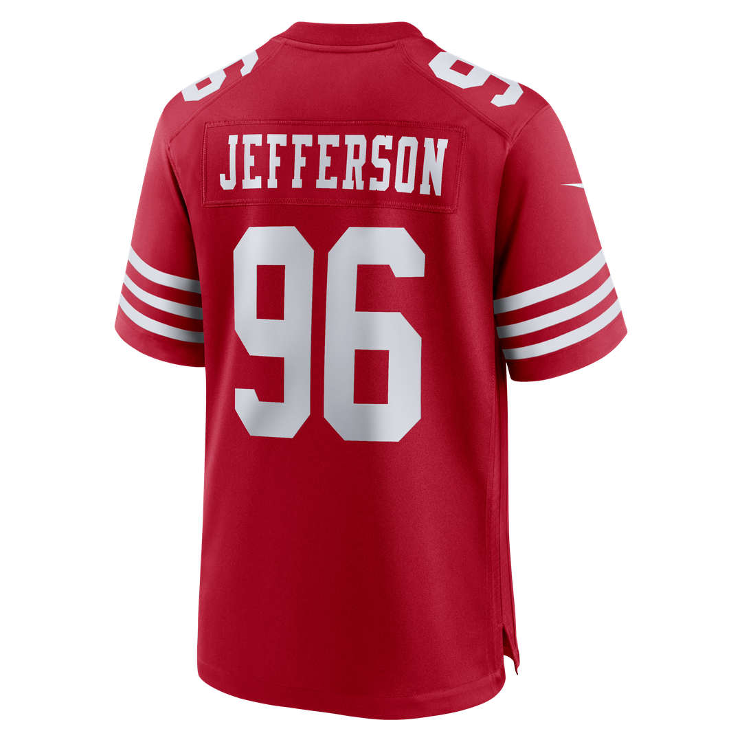 Jordan Jefferson San Francisco 49ers Team Game Jersey - Scarlet