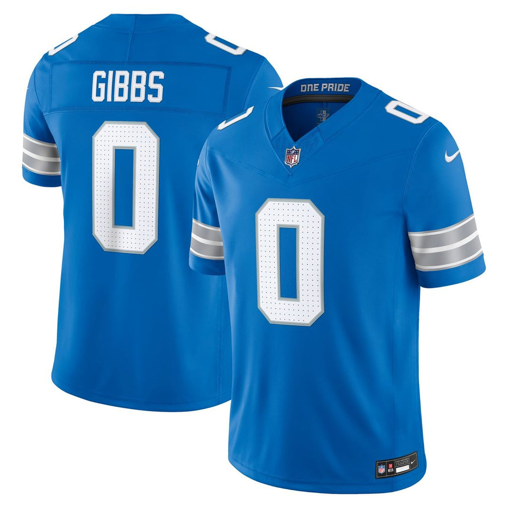 Jahmyr Gibbs Detroit Lions Team Vapor F.U.S.E. Stitched Limited Jersey - Blue