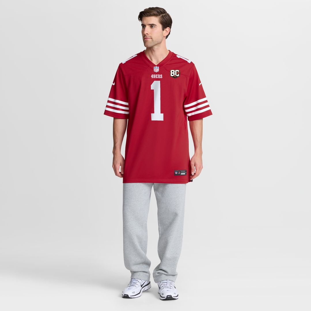Ricky Pearsall San Francisco 49ers 80th Anniversary Game Jersey - Scarlet