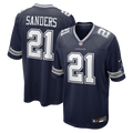 Deion Sanders Dallas Cowboys Team Retired Player Game Jersey - Navy