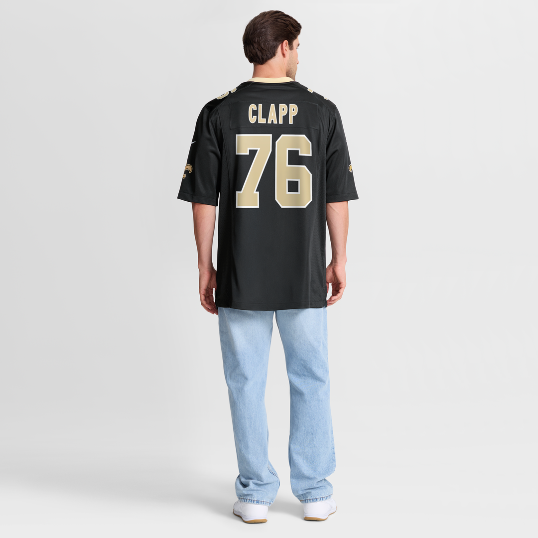 Will Clapp New Orleans Saints Team Game Jersey - Black