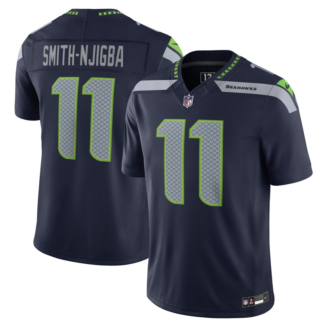 Jaxon Smith - Njigba Seattle Seahawks Alternate Vapor F.U.S.E. Stitched Limited Jersey - Royal