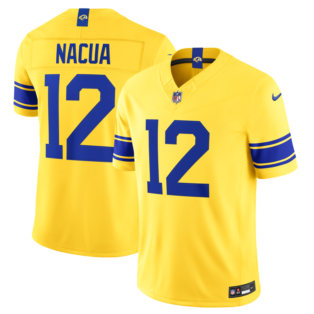 Puka Nacua Los Angeles Rams Vapor F.U.S.E. Stitched Limited Jersey - White
