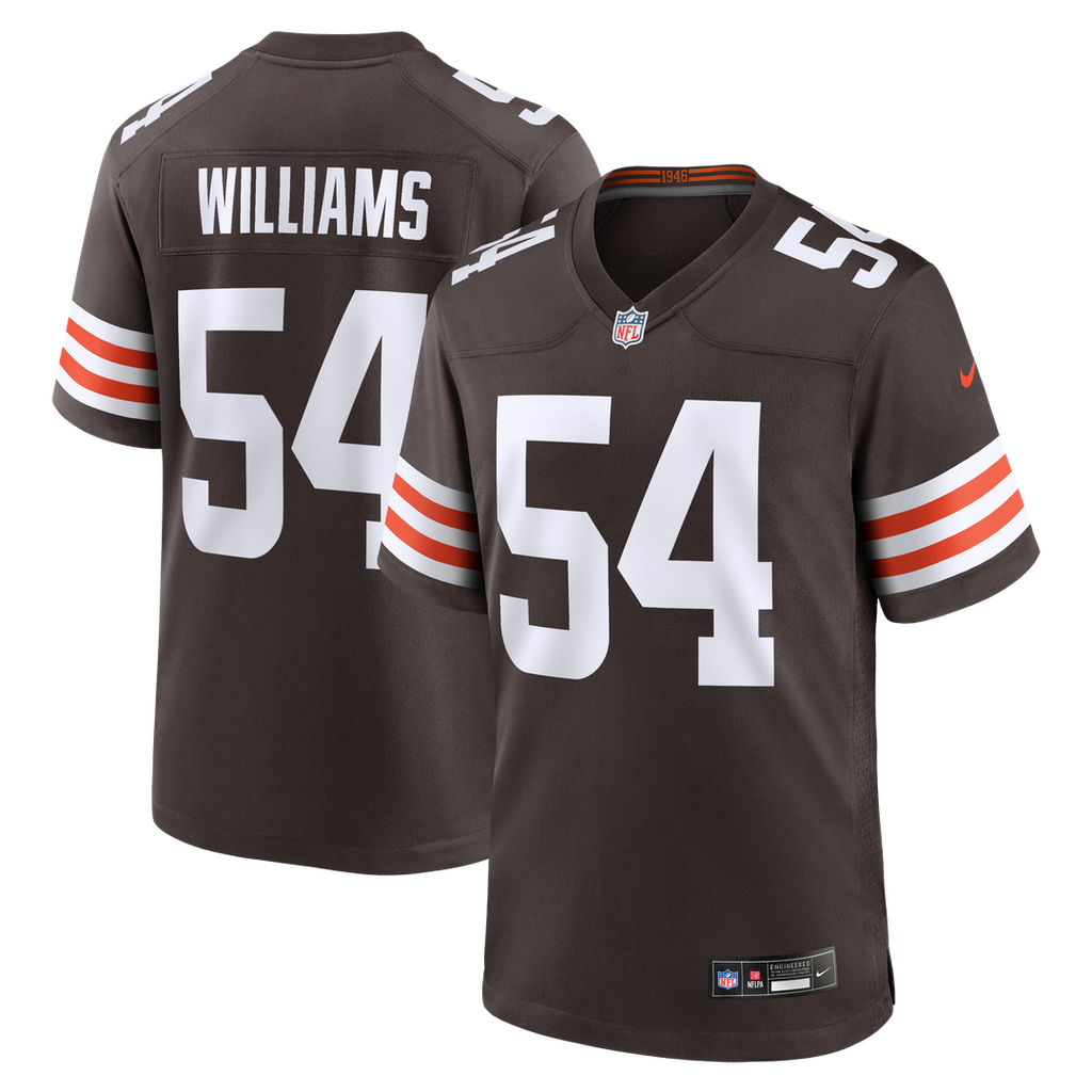 Sam Williams Cleveland Browns Team Game Jersey - Brown