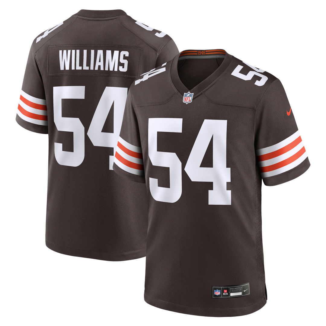 Sam Williams Cleveland Browns Team Game Jersey - Brown